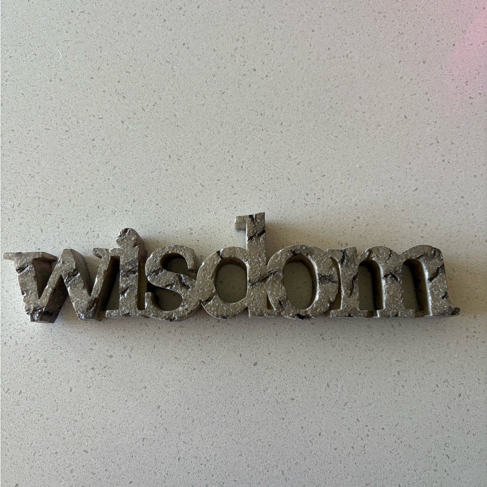 ‘Wisdom' Wall or Shelf Decor